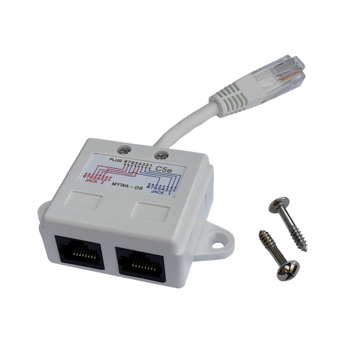 Y-адаптер, 1 телефонный и 1 компьютерный порт